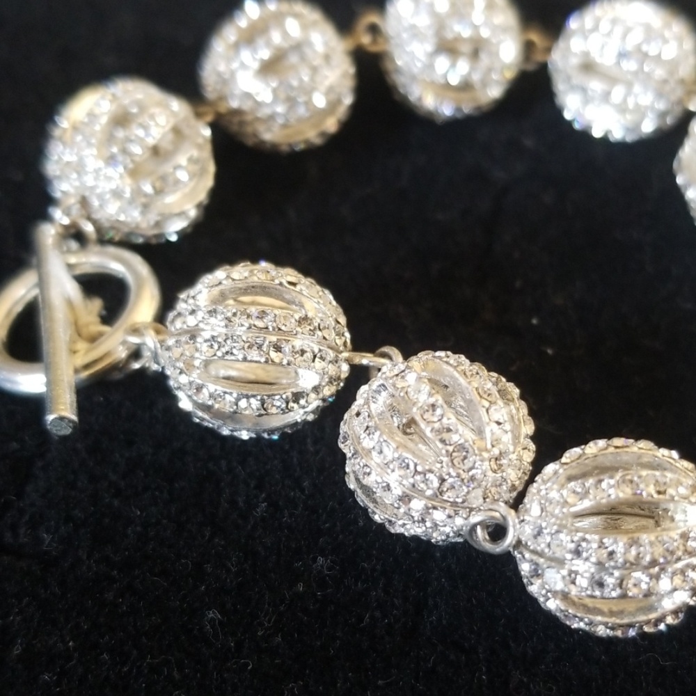 BRAND NEW Ralph Lauren Silver CZ Bracelet - Picture 2 of 5